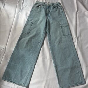 FRAME Women's High-Rise Rigid Cargo Jeans 27